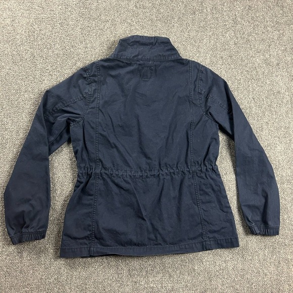 Old‎ Navy Jacket Womens Medium Blue Military Full Zip Pockets Cotton Adults - Picture 4 of 9